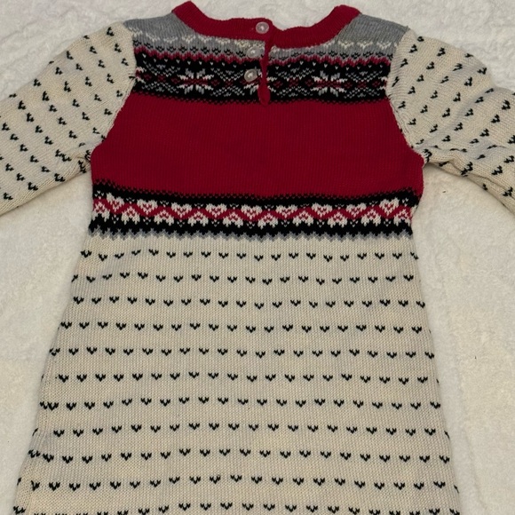 Jingles & Joy Christmas Sweater Dress- size 4T - Picture 6 of 9